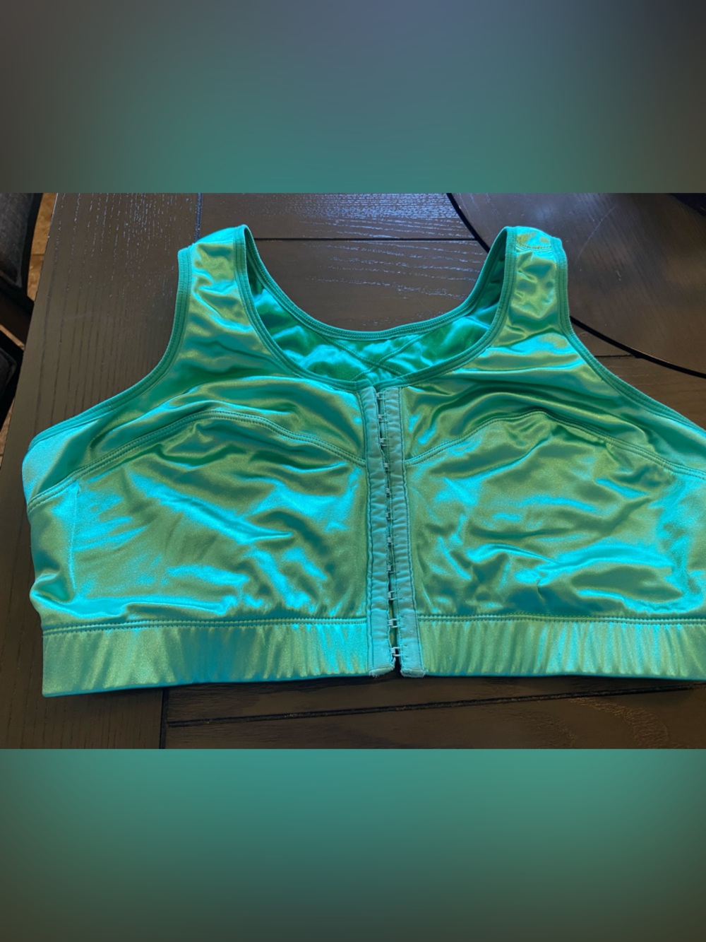 Front-Closure High-Impact Sports Bra in Teal